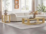 Modern Design 48 Inch Rectangular Coffee Table,2-Tier MDF Rectangle Coffee Table for Living W2582P344069