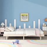 Modern Design Full Floating Platform Bed Frame for White Washed Color W697123291