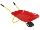 Kids Stainless Steel Wheelbarrow with All-Terrain Wheels, 66 LBS Weight Capacity Outdoor Play Toy 06569327