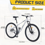 29 Inch Wheels Single Speed Mountain Bike, for Men Women Boys and Girls, Front Suspension,Steel W1019P225363