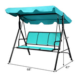 3-person garden swing Blue 05549336