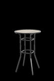 3pcs Outdoor Bar Set, Patio Bar Table and Chairs Set, Bar Height Patio Set - 2 x Swivel Bar Chairs , W640P256798