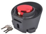 2-5/16-Inch Red Trailer Coupler Lock Heavy-Duty Carbon Steel w/ Weatherproof Shield 04946513
