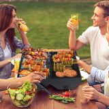Portable Charcoal Two Side Small BBQ Folding Outdoor Stove Barbecue Smoker with 1Pc 22774928