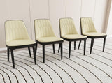 A set of 4 dining chair, modern style chair made of high-quality PU Leather fabric with thick soft 65019799