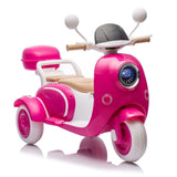 12V Two-seater Kids Ride On Electric Motorcycle,Three Wheels Kids toy with Slow Start,Multi-function W1578P208327