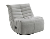 Talmon Oyster Chenille Glider Recliner with Swivel B2726P245871
