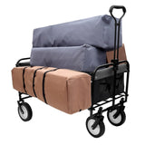 360lbs Collapsible Foldable Wagon Cart with strapping system ,Beach Wagon Utility Cart Utility Wagon W2932P234993