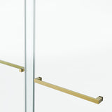 60*66" Frameless Double Sliding Shower Door, Double Shower Door, 3/8 SGCC Tempered Glass, T3177P320585