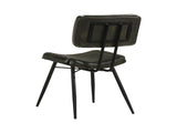 Set of 2 Leather Upholstered Dining Chairs, Espresso and Black B016P225483