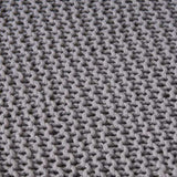 KNITTED FOOT STOOL 62665.00LGRY