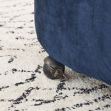 Velvet Upholstered Swivel Chair for Living Room, with Button Tufted Design and Movable Wheels, W487124835