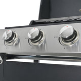 Propane Gas Grill 3 Burner Barbecue Grill, Stainless Steel 26,000 BTU Patio Garden Barbecue Grill W1650137968