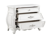Opulence Modern Style 3-Drawer Night stand Made with Wood in Pearl White B009P240963