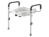 5-Inch Elevated Toilet Seat Riser with Handles 350 lbs Capacity 00094666