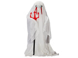 4.3ft Halloweenations Outdoor Life Size Animatronics Ghost with Trident, Sound-Actived Party 86483055