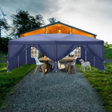 ZNTS 3 x 6m Home Use Outdoor Camping Waterproof Folding Tent with Carry Bag Blue 12789403