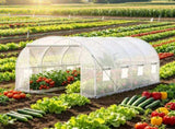 15 x 6.5 x 7 ft Walk-in Greenhouse, Portable Plant Hot House with Galvanized Steel Hoops, 1 Top Beam 28859781