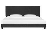 King Size Charcoal Grey Upholstered Platform Bed B108P160249
