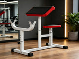 Heavy-Duty Red Vertical Leg Press Machine with Adjustable Leg, Back & Head Positions, 1" Standard 71365973
