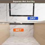 Frameless Single sliding shower door 56-60 "W x 76" H, 1/4 " Clear Tempered Glass, Explosion W1675P307004