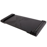 48 x 26cm Portable Home Use Assembled Folding Table Black 20797798