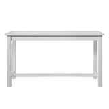 4pc Counter Height Dining Set White Finish Counter Height Table w Drawer Built-in USB Ports Power B011P151857