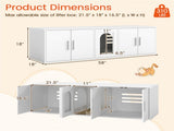 Hidden Cat Litter Box Cabinet, Privacy Enclosure Cat House TV Stand/Side Table, 310LBS Tabletop 29950185