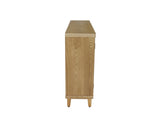 59" Brown Accent with 4 Doors, Natural Wood Buffet, Media, Console, W2295P306917