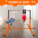 Gymnastics Bar for Kids, Adjustable Height Gym Bar, Junior Training Kip Bar for Home, Built for kids 77538749