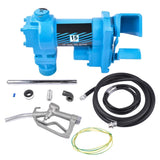 Fuel Transfer Pump Cast Iron Heavy Duty Pump 12V 15GPM for Diesel Biodiesel Blue 58243856