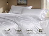 1 PC luxury satin microfiber bedding set, double-sided jacquard pattern, machine washable, OKO-100 41376325