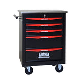 5 Drawers Multifunctional Tool Cart with Wheels,Metal Rolling Tool Cart Storage for Garage Workshop W1102P245250