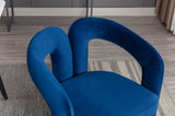 COOLMORE Contemporary Designed Velvet Fabric Upholstered Accent/Dining Chair /Barrel Side Chairs W395103722