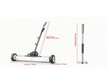 24" Magnetic Sweeper with Wheels, 50 lbs Heavy-Duty Magnetic Pickup Sweeper with Telescoping Tool & 63695338