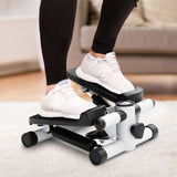 ZNTS Mini Fitness Stepper, Hydraulic Fitness Stepper with Resistance Bands and Display, Silent Design, 62550541