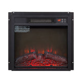 Electric Fireplace Insert 18" 1400W 120V ,Equipped with remote control, ultra thin heater with log 31245876