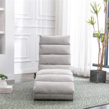 COOLMORE Linen Massage Chaise Lounge Indoor with Remote Control,Ergonomic Electric Massage Long W39539625