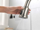 Single Handle High Arc Pull Out Kitchen Faucet,Single Level Stainless Steel Kitchen Sink Faucets 17336740