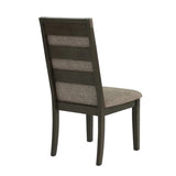 ZNTS Dining Chair With Upholstered Cushion, Grey SR011801