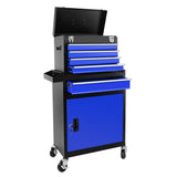 ZNTS 5-Drawer Rolling Tool Chest, High Capacity Tool Storage Cabinet W/Lockable Wheels, Anti-Slip Liner, W1239P176623