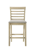 Beautiful Cream Color Counter Height 2Pc Dining Pub Height Chairs Upholstered Seat Dining Room B011P232908