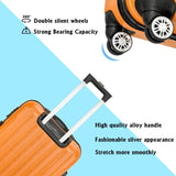 ZNTS 3-in-1 Multifunctional Large Capacity Traveling Storage Suitcase Luggage Set Orange 97788148