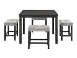 Dining Table, Bar Table and Chairs Set, 5 Piece Dining Table Set, Industrial Breakfast Table Set, W487P333509