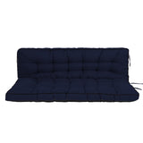 Outdoor Swing Cushions 63 Inch, Waterproof 4" Thick Porch Swing Cushion Replacement with Backrest 32888620