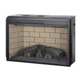 26 inch infrared quartz heater fireplace insert -woodlog version with brick 66240403