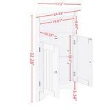 ZNTS sideboard cabinet,corner cabinet,Bathroom Floor Corner Cabinet with Doors and Shelves, Kitchen, 40200731