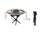 10 Notes Silver Solid Color Handpan Drum Steel Percussion Instrument 00616550