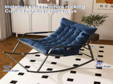 Rocking Chair with Storage, Cushions & Armrests, All-Season Comfort Lounge Recliner, Breathable 53395253