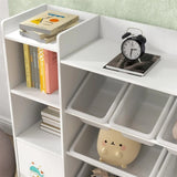 White multifunctional bookshelf for children 62692673